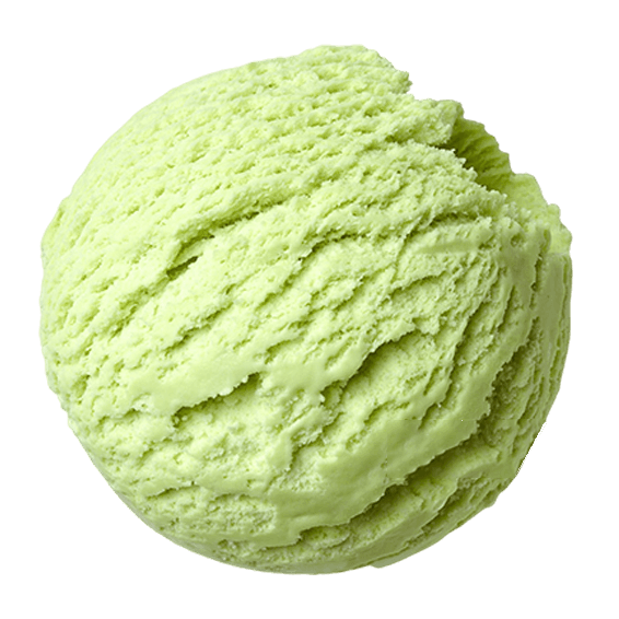 Gusto di gelato con intenso sapore di pistacchio